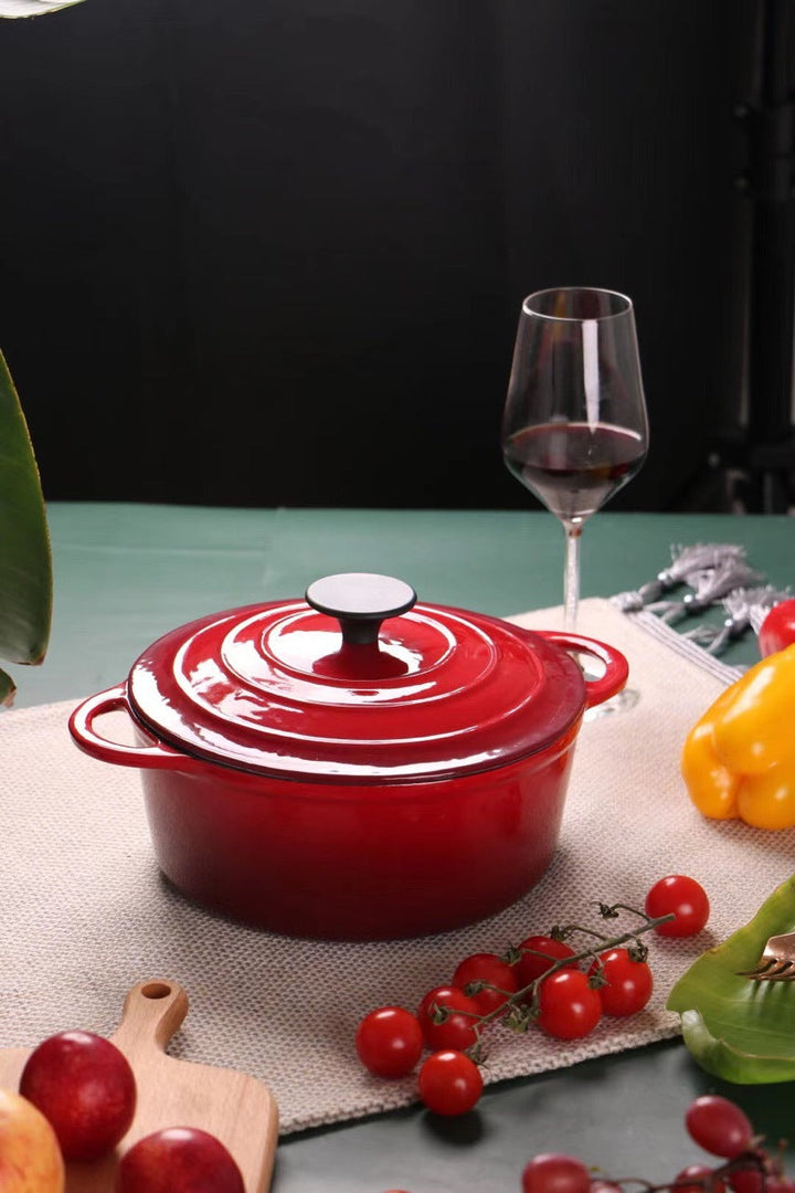 Discover the Enamel Cast Iron Hat Pot: A Kitchen Essential