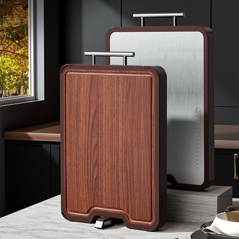 Why You Need Our Stainless Steel Ebony Double Sided Antibacterial Cutting Board