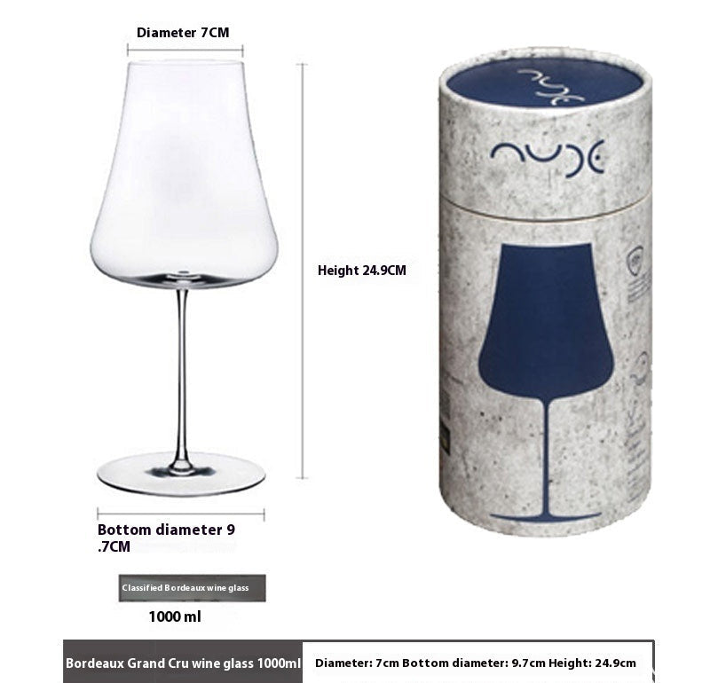 Elevate Your Drinking Experience with the Ultra Thin Crystal Large Elegant Goblet Glass
