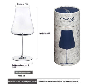 Elevate Your Drinking Experience with the Ultra Thin Crystal Large Elegant Goblet Glass