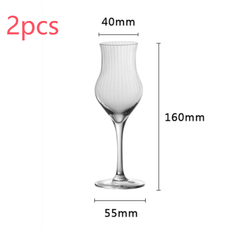 Tulip Crystal Glass Elegant Beverage Glass