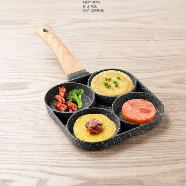 Four Hole Non Stick Egg Frying Pan Medical Stone Mini Pan