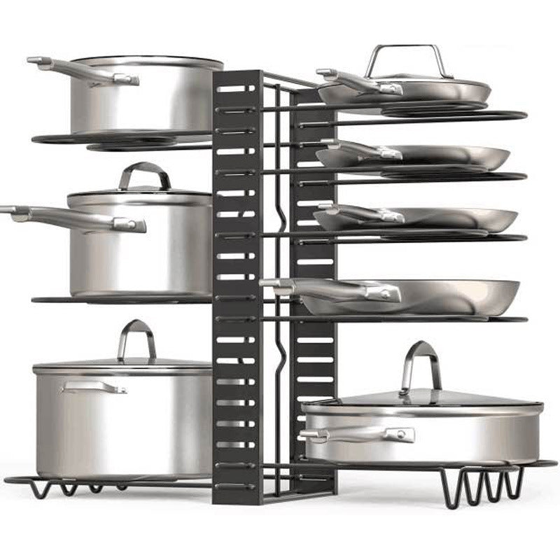 8-Tier Iron Kitchen Organizer Drying Rack Holder