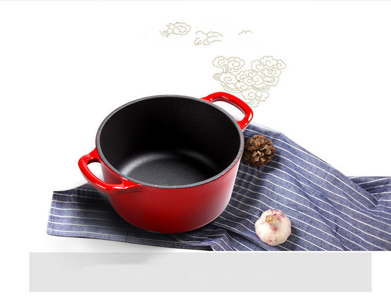 Enamel Cast Iron Hat Pot Universal Stock Stew Pot