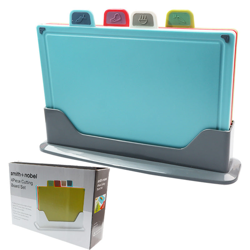 Four Piece Thickened PP Plastic Cutting Board Set