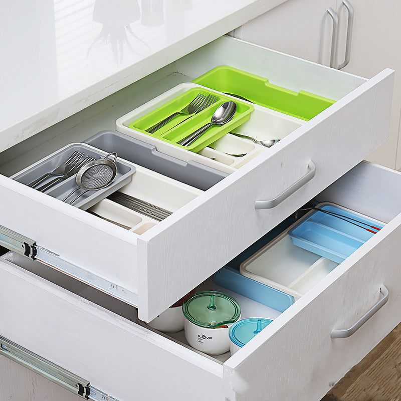 Kitchen Drawer Tableware Organizer Storage Box