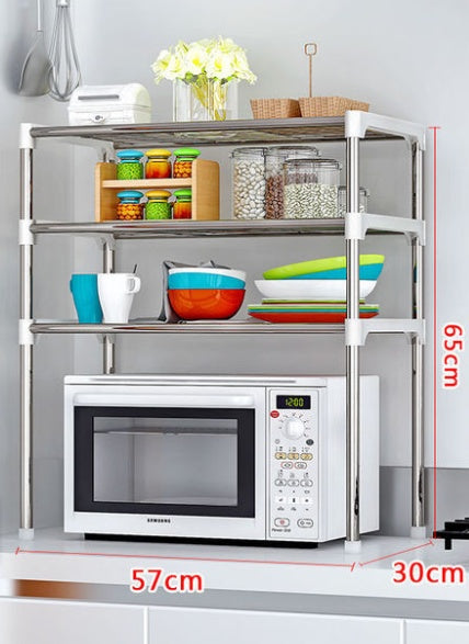 Multipurpose Microwave Shelf Kitchen Storage Rack Organizer
