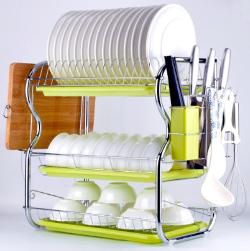 Kitchen Dish Drying Rack Storage Shelf