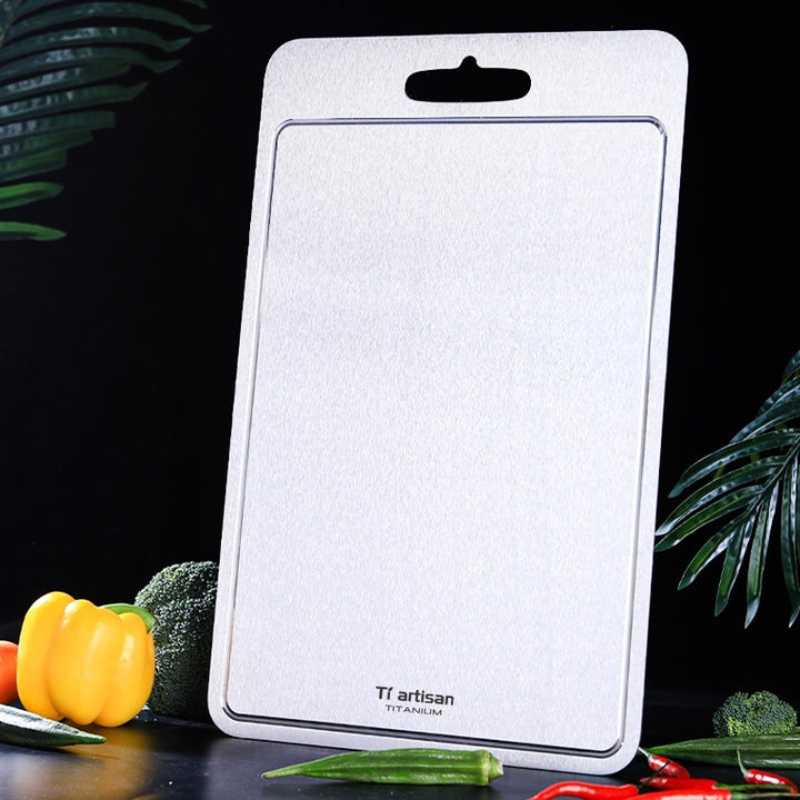 Thickened Pure Titanium Cutting Board With Groove