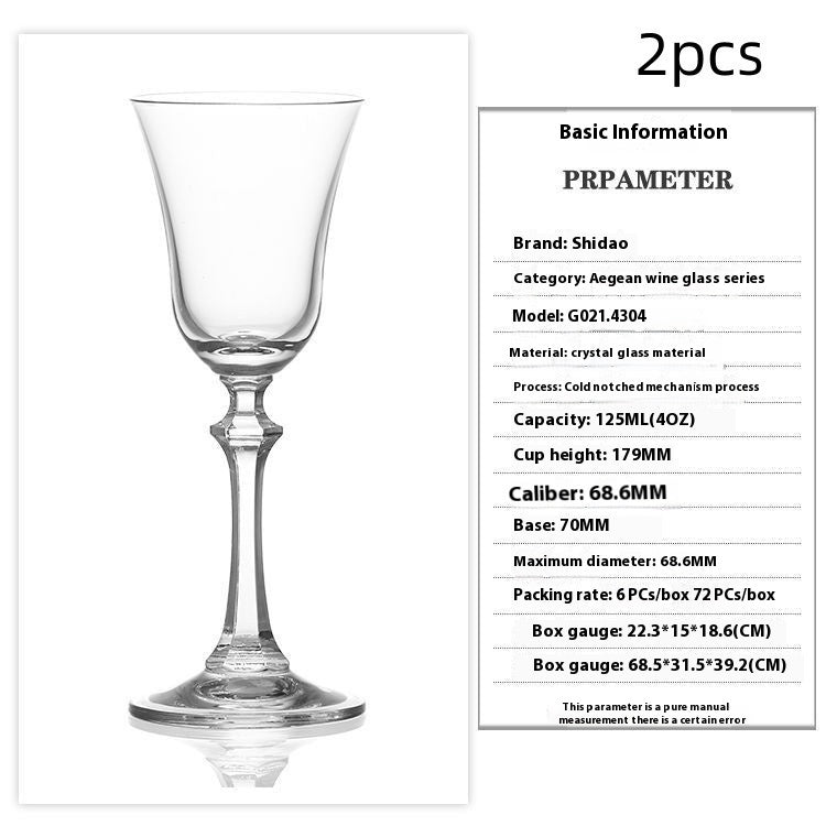 Tulip Crystal Elegant Dessert Drinking Glass