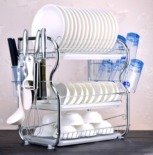 Kitchen Dish Drying Rack Storage Shelf