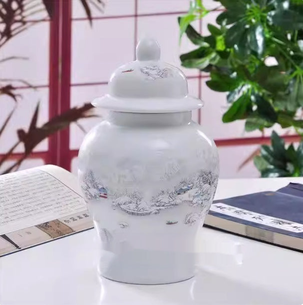 Chinese Style Decorative Porcelain Vase Set