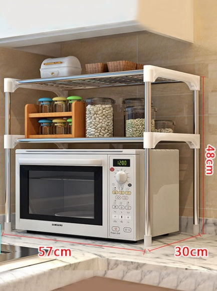 Multipurpose Microwave Shelf Kitchen Storage Rack Organizer