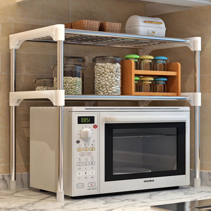 Multipurpose Microwave Shelf Kitchen Storage Rack Organizer