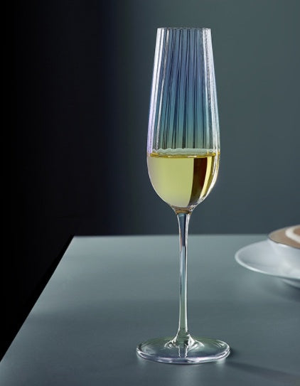 Rainbow Crystal Elegant Burgundy Drinking Glass