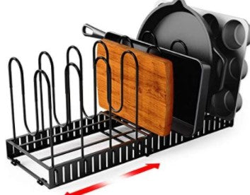 8-Tier Iron Kitchen Organizer Drying Rack Holder