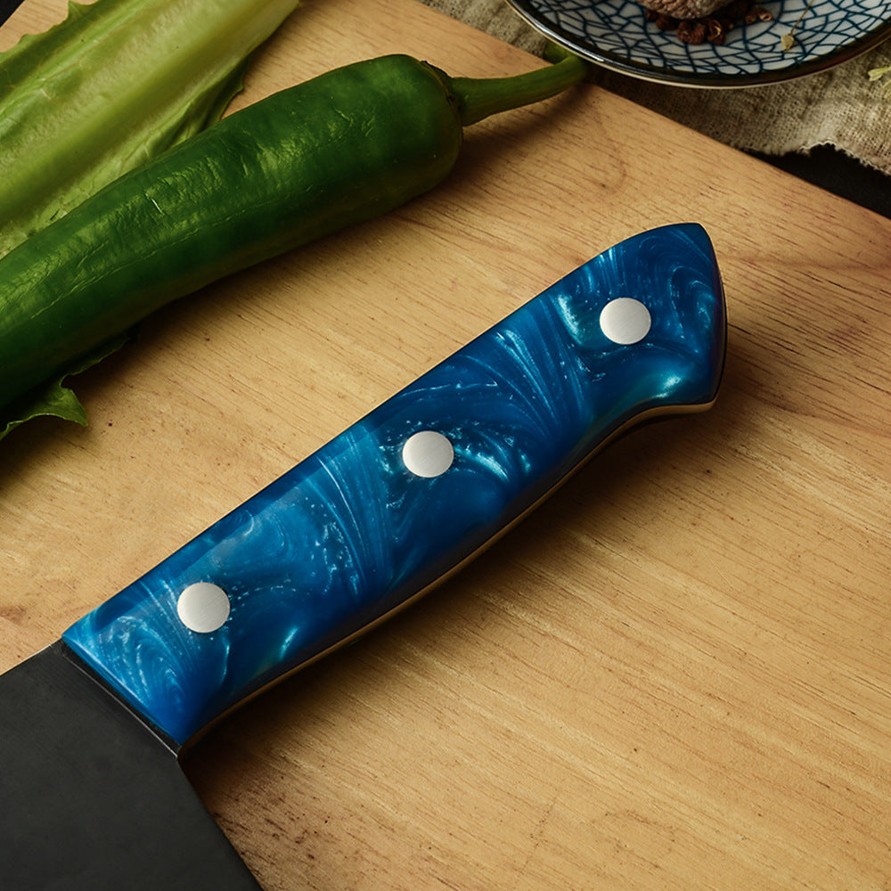 Forged Stainless Steel Kitchen Knife Blue Handle