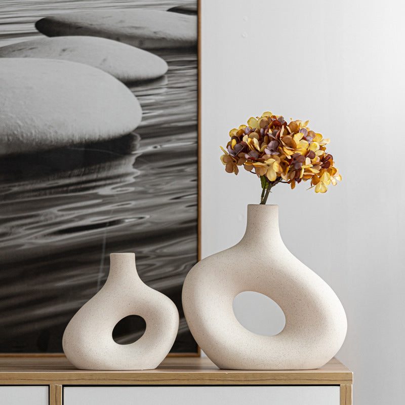 Living Room Ceramic Vase Display Cabinet Decor