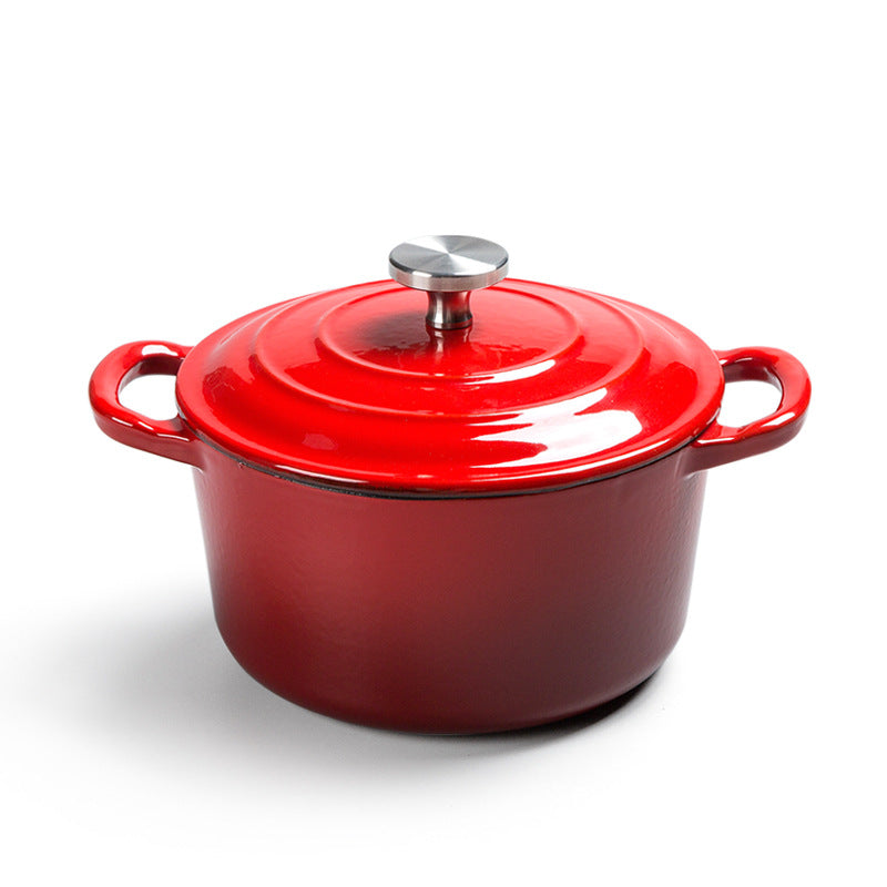 Enamel Cast Iron Hat Pot Universal Stock Stew Pot
