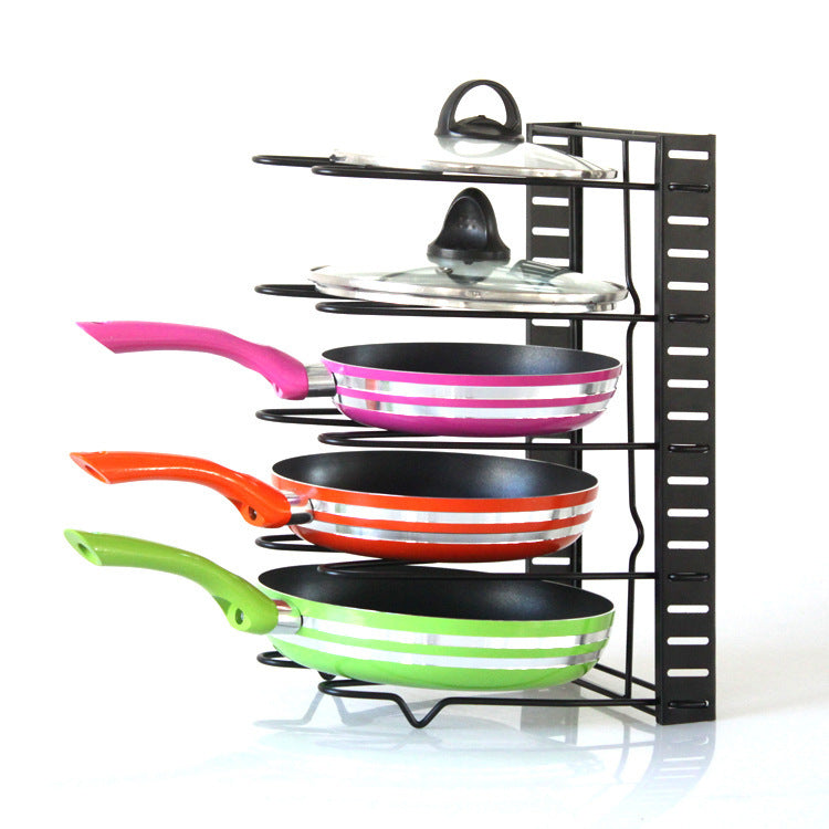 8-Tier Iron Kitchen Organizer Drying Rack Holder