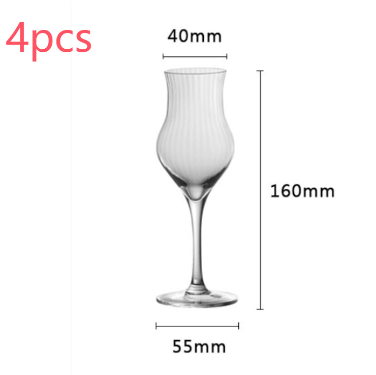 Tulip Crystal Glass Elegant Beverage Glass