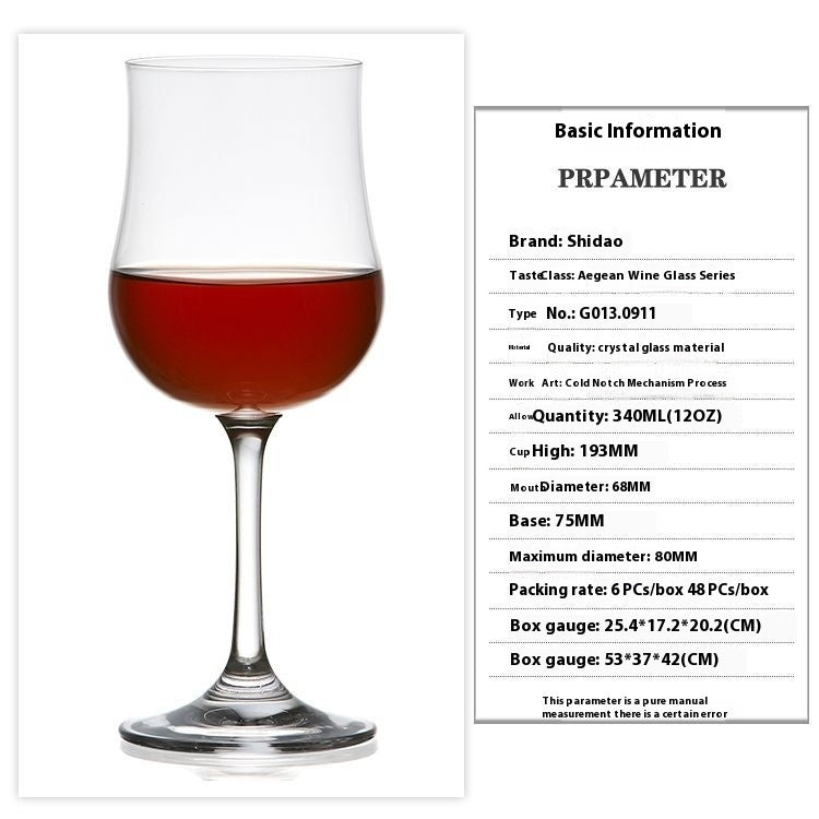 Tulip Crystal Elegant Dessert Drinking Glass