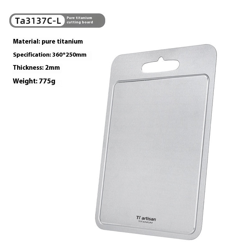 Thickened Pure Titanium Cutting Board With Groove