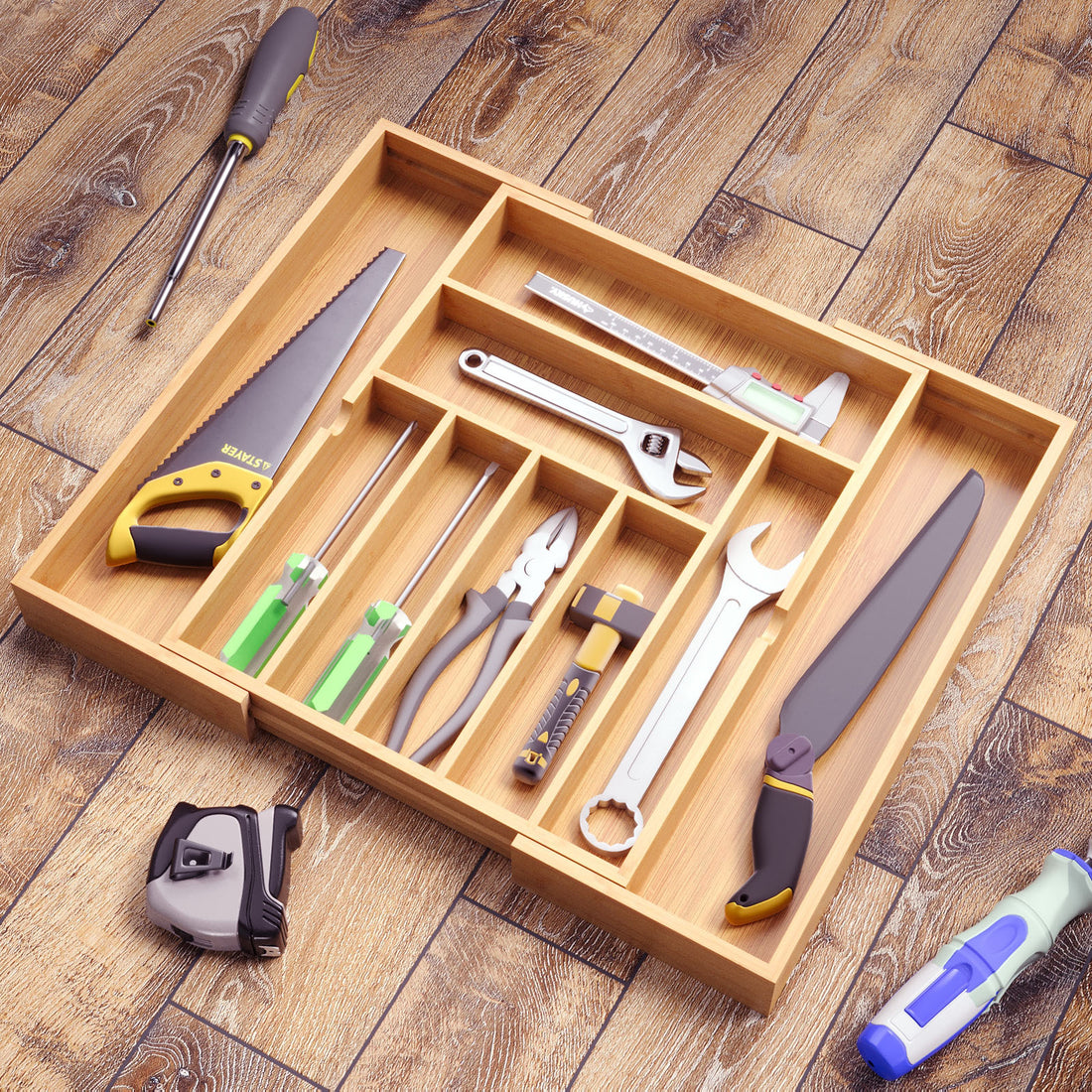 Retractable Pull-Out Kitchen Utensil Organizer