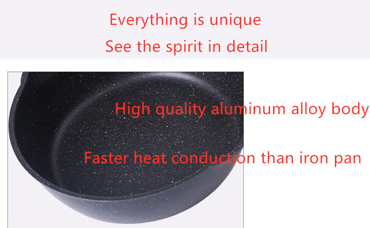 Small Deep Non Stick Frying Pan Home Wok Pot