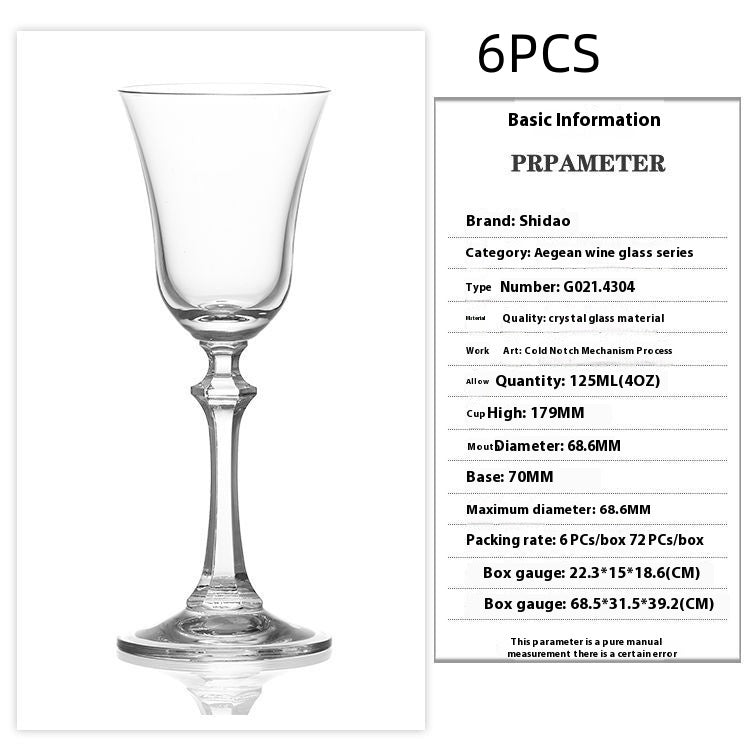 Tulip Crystal Elegant Dessert Drinking Glass