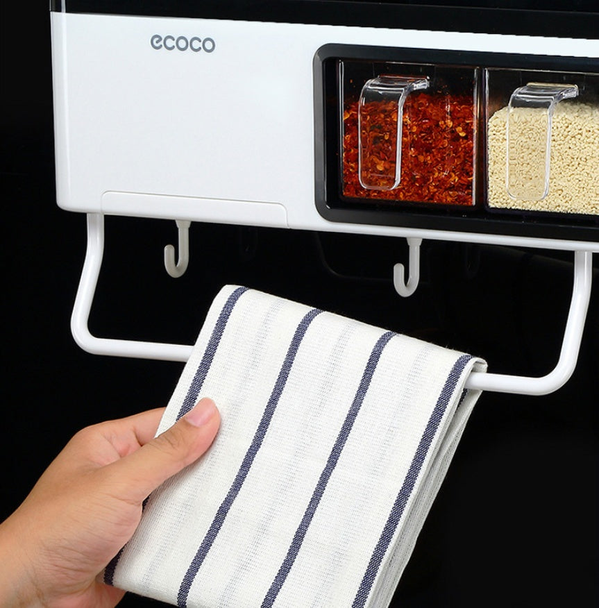Multifunction Wall-Mounted Kitchen Storage Box Organizer