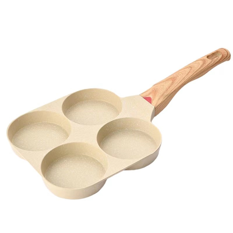 Four Hole Non Stick Egg Frying Pan Medical Stone Mini Pan