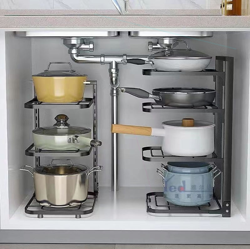 Stainless Steel Kitchen Pot Storage Rack