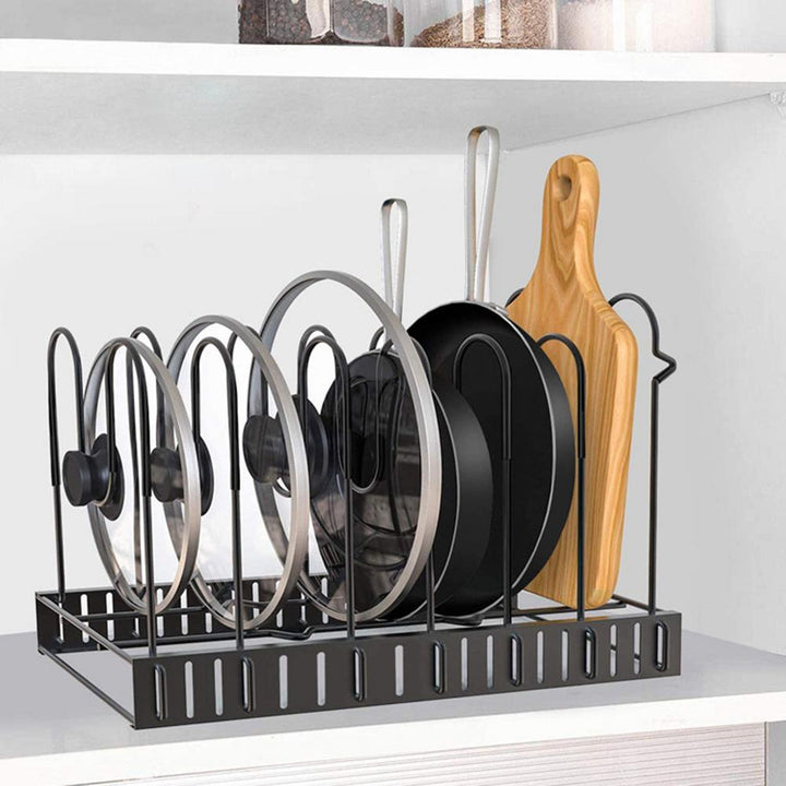 8-Tier Iron Kitchen Organizer Drying Rack Holder