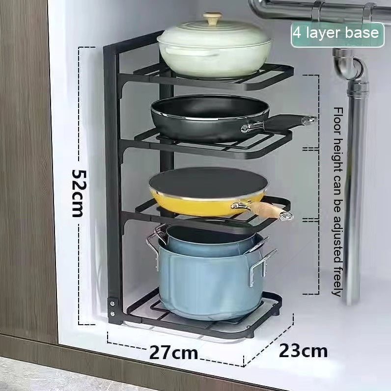 Stainless Steel Kitchen Pot Storage Rack