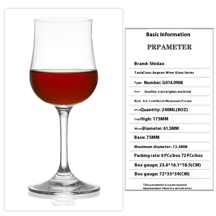 Tulip Crystal Elegant Dessert Drinking Glass