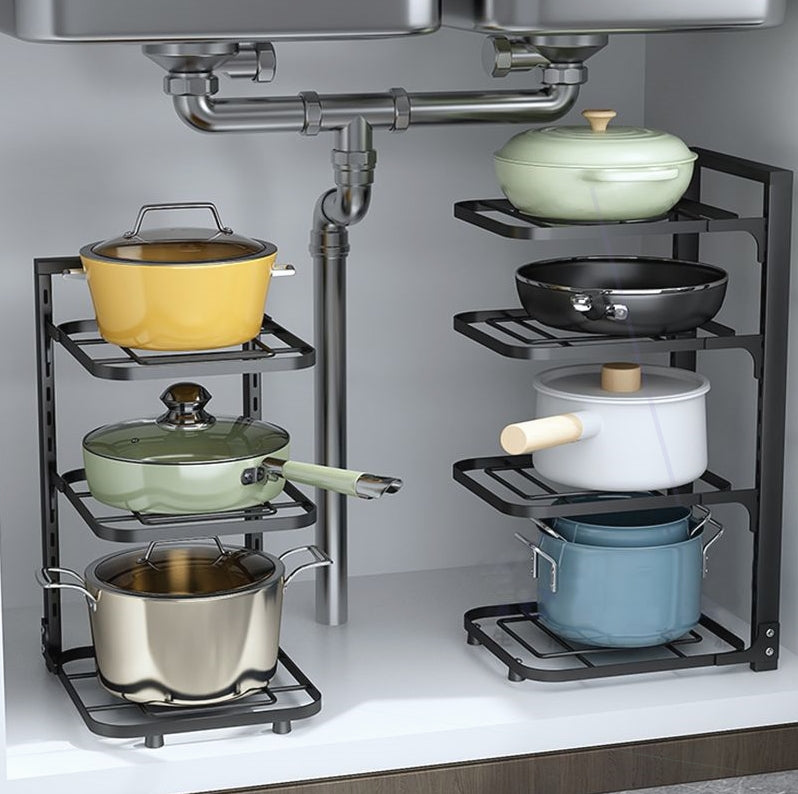 Stainless Steel Kitchen Pot Storage Rack