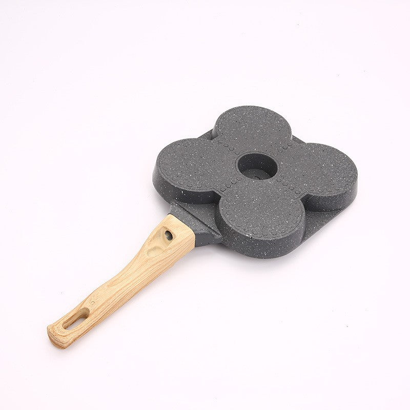 Four Hole Non Stick Egg Frying Pan Medical Stone Mini Pan
