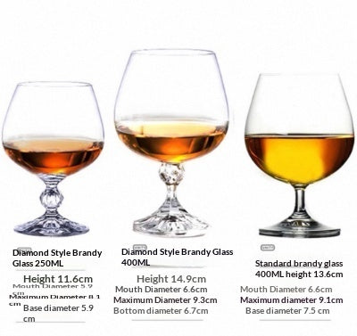 Elegant Crystal Brandy Drinking Glass