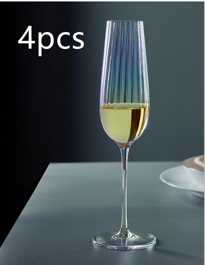 Rainbow Crystal Elegant Burgundy Drinking Glass