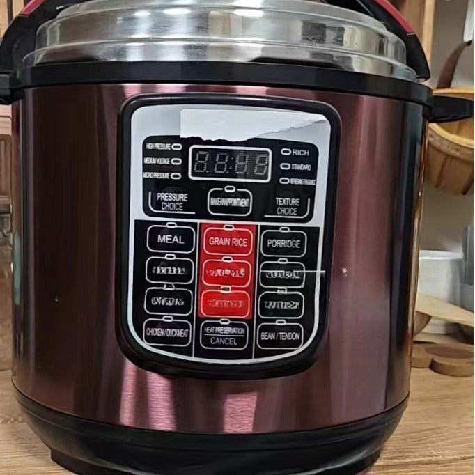 6L Multifunctional Electric Pressure Cooker Large Capacity