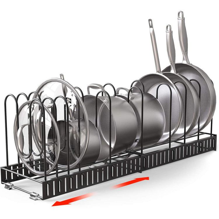 8-Tier Iron Kitchen Organizer Drying Rack Holder