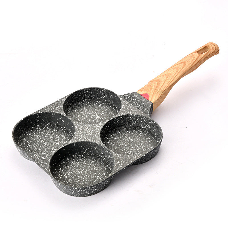 Four Hole Non Stick Egg Frying Pan Medical Stone Mini Pan