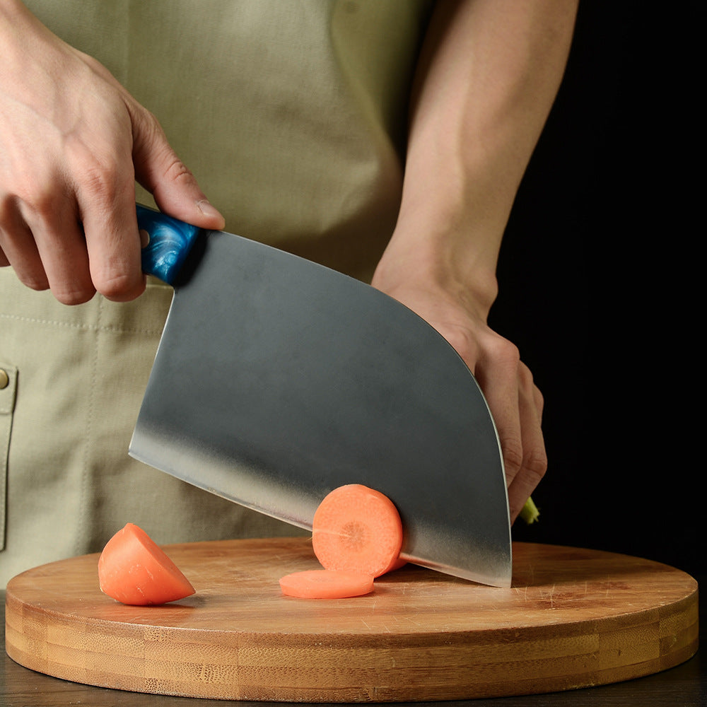 Forged Stainless Steel Kitchen Knife Blue Handle