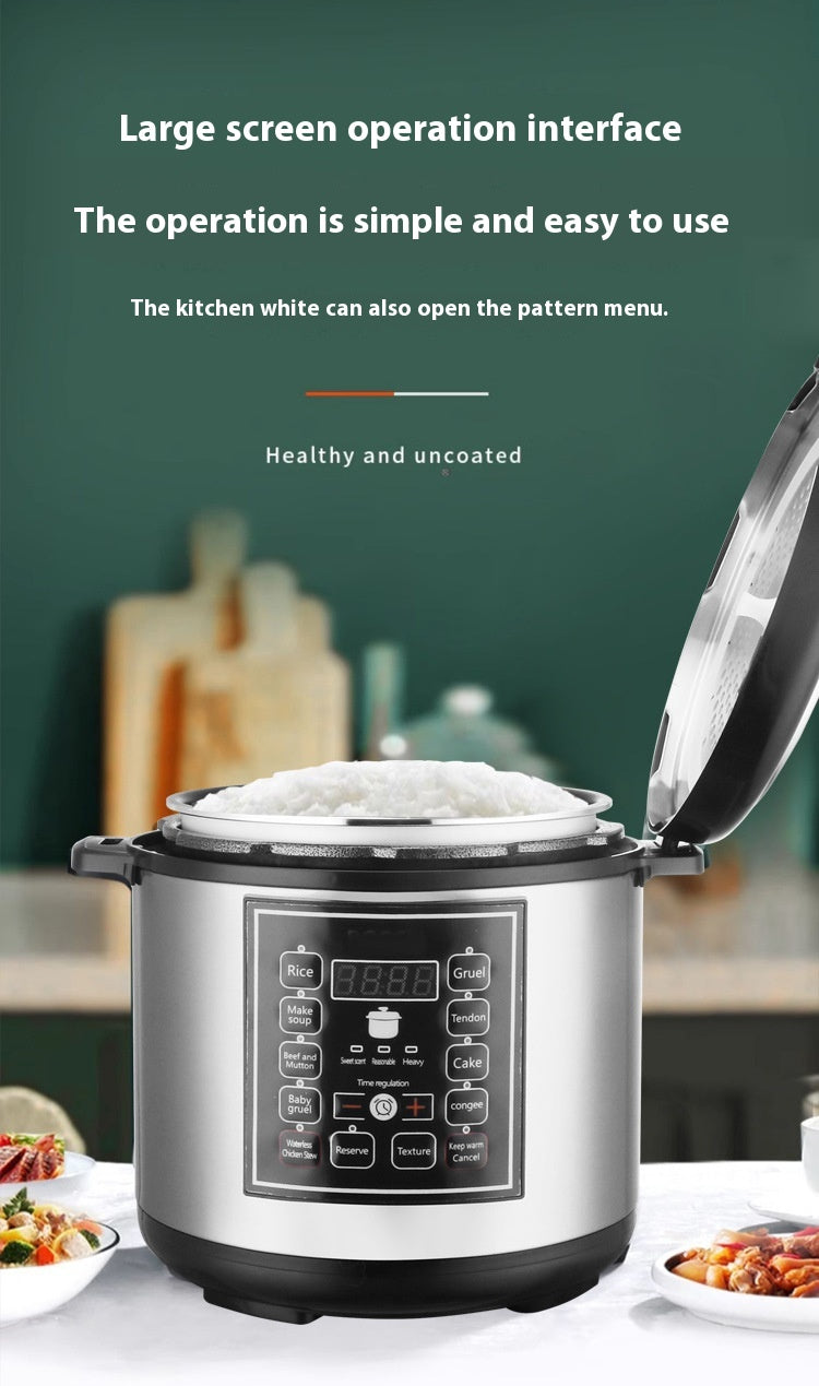 5L Smart Multi Function Pressure Rice Cooker Household