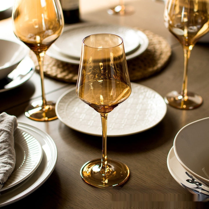 Rainbow Electroplated Crystal Glass Elegant Drinking Glass