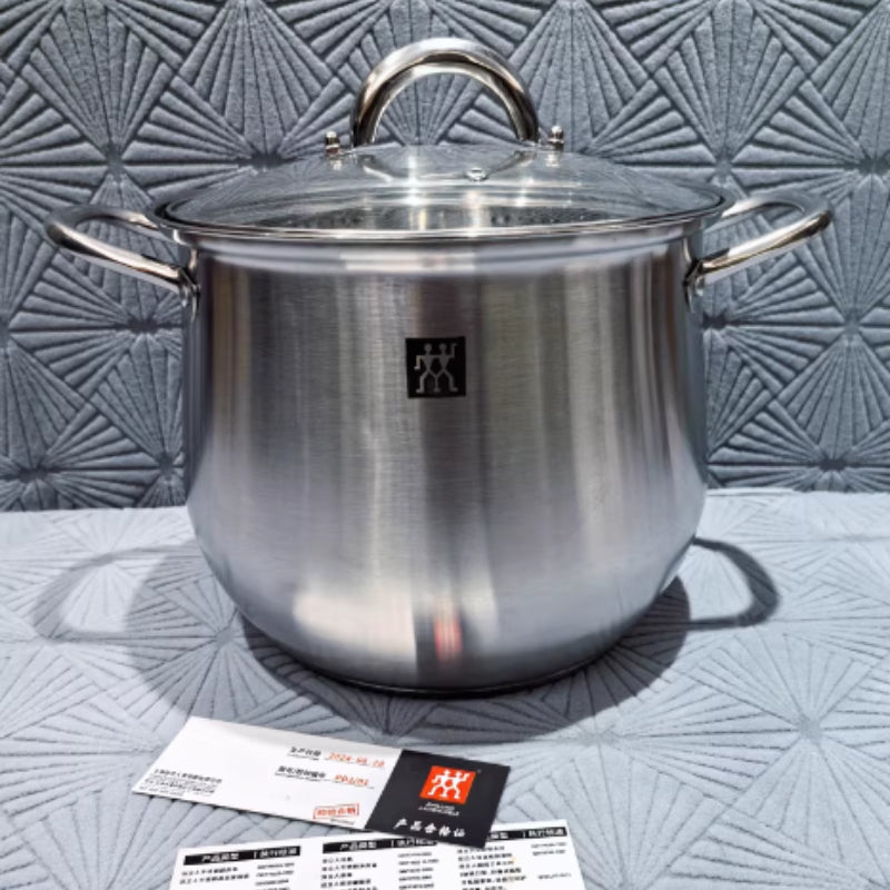 304 Stainless Steel Thickened Large Capacity Double Ear Stock Pot