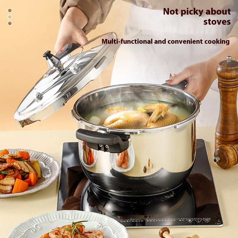 Large Capacity Stainless Steel Double Bottom Pressure Cooker