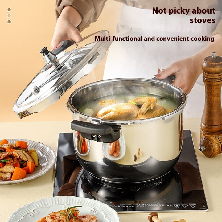 Large Capacity Stainless Steel Double Bottom Pressure Cooker