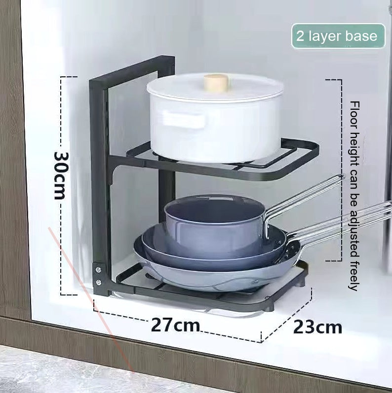 Stainless Steel Kitchen Pot Storage Rack